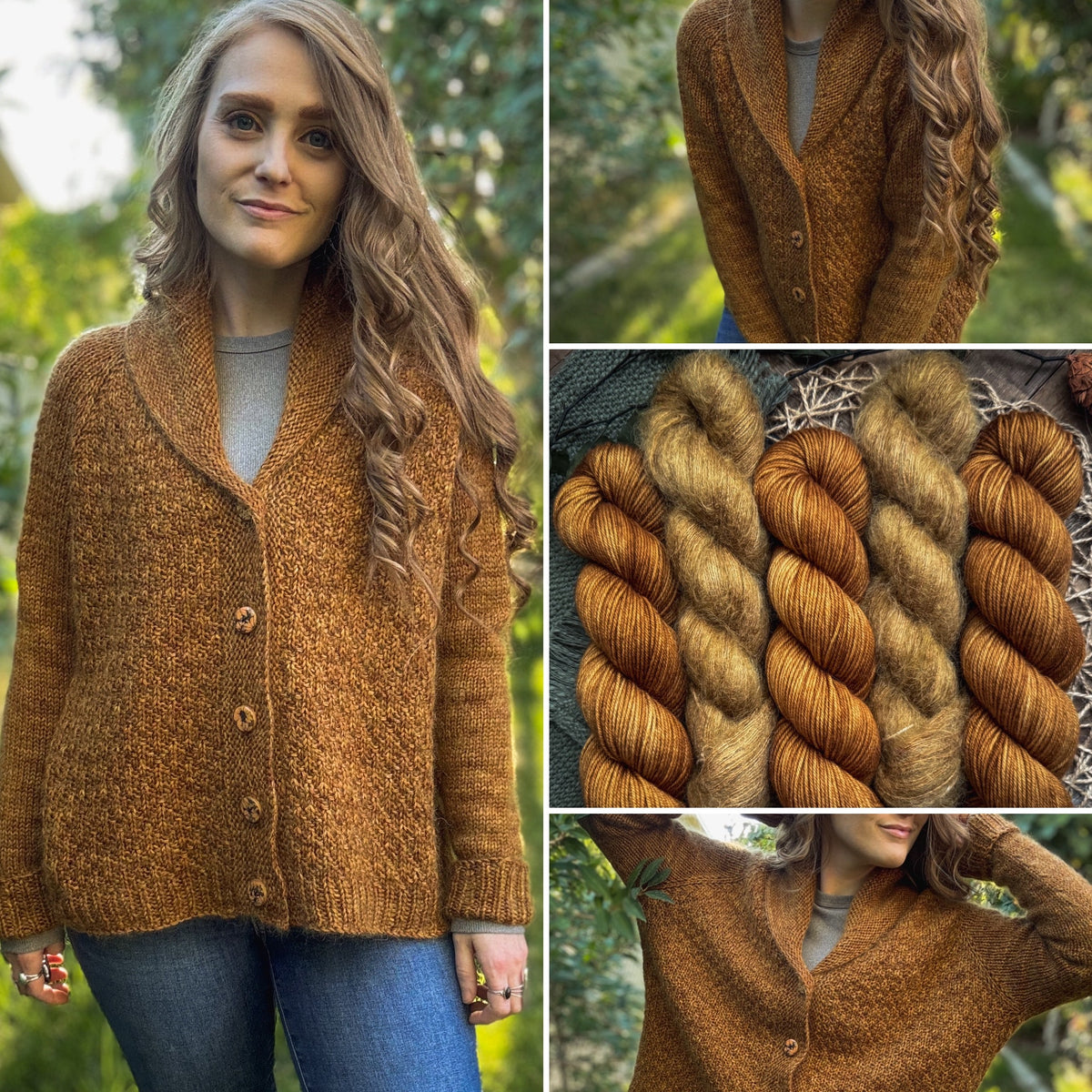 Winter Court Cardi Kit | DK + Mohair Version | Boot Leather