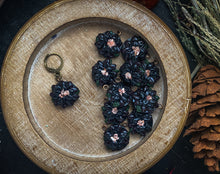 Black Dahlia | Wednesday Collection | Polymer Clay Stitch Markers |