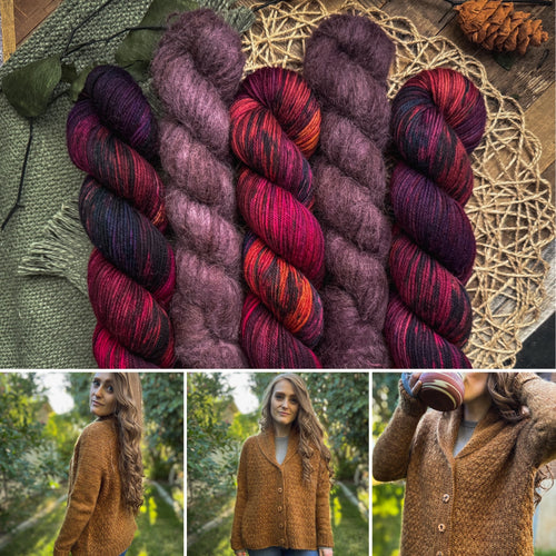 Winter Court Cardi Kit | DK + Suri Lace Version | Fortune Teller