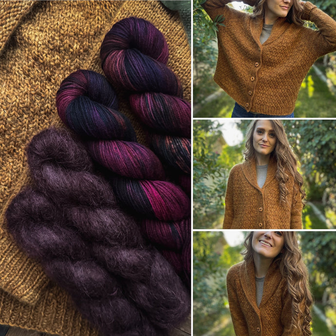 Winter Court Cardi Kit | DK + Mohair Version | Fortune Teller