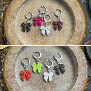 Sweetheart Bow Set of 4| Polymer Clay Stitch Markers |