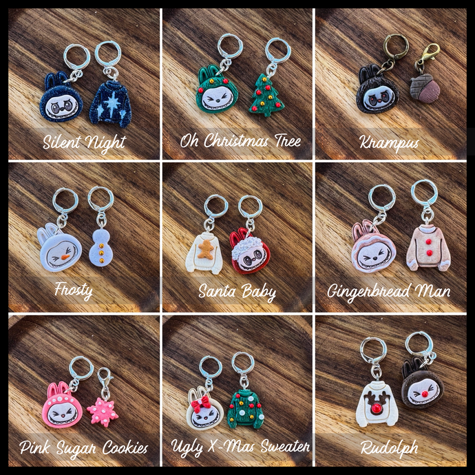Labubu Mystery Blind Bags | Polymer Clay Stitch Markers |