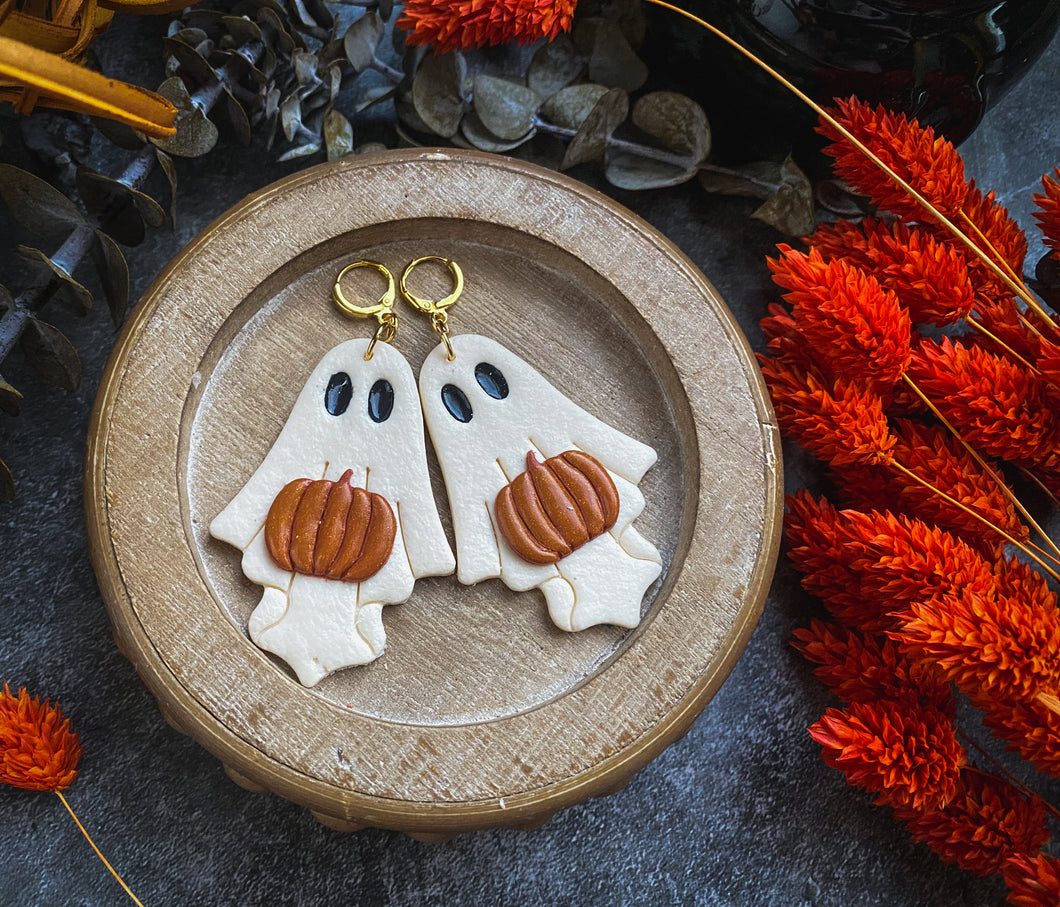 Spooky Ghosties Earrings Large Polymer Clay Jewelry – Dragon