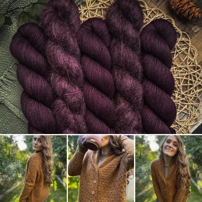 Winter Court Cardi Kit | DK + Suri Lace Version | Nevermore