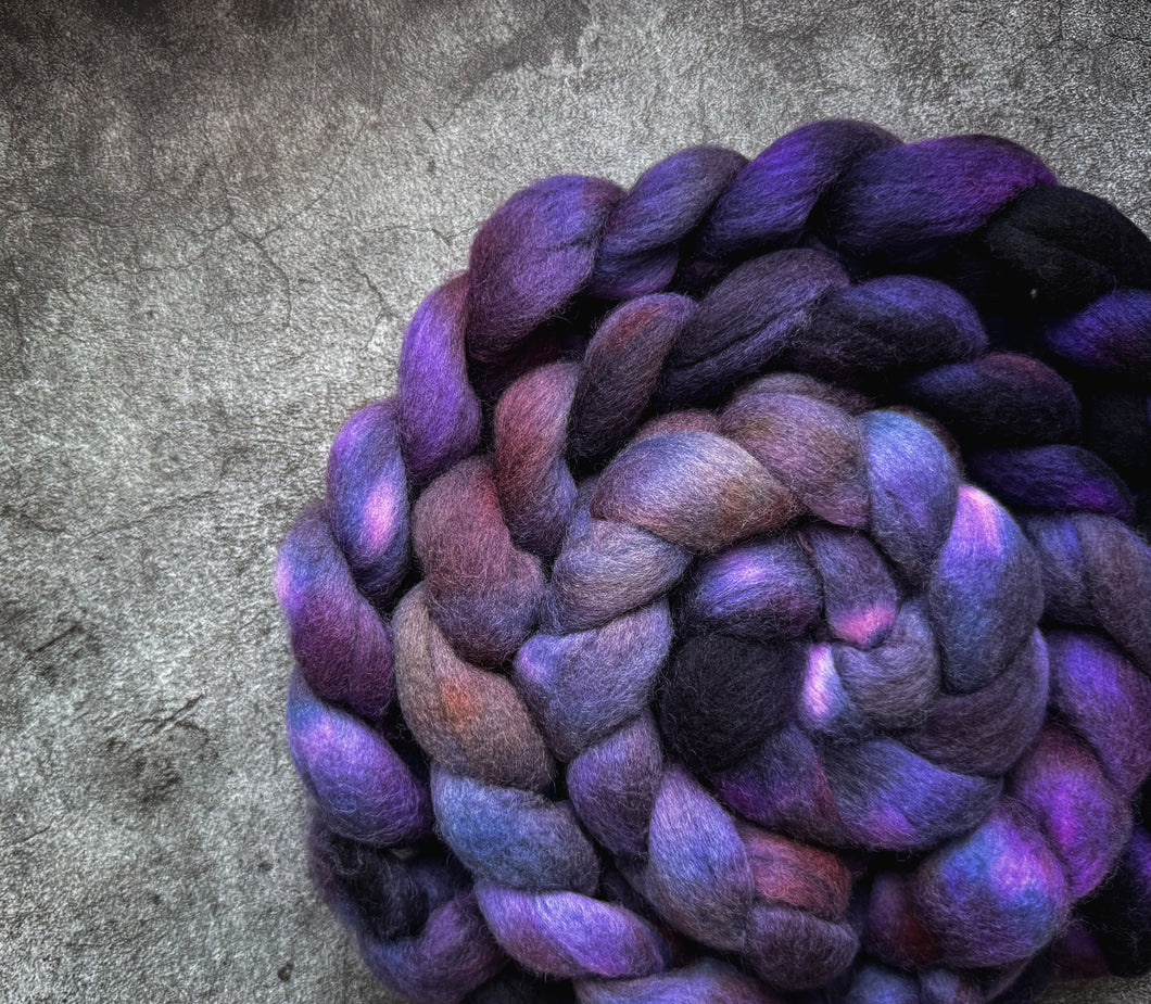 Beautiful Darkness - South American Combed Top Wool - Roving