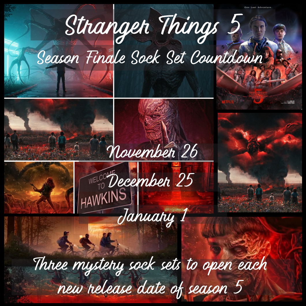 Stranger Things Season 5 Countdown | Mystery Sock Sets