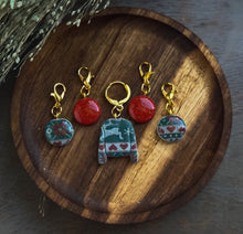 Holiday Charm Sets | Polymer Clay Stitch Markers |
