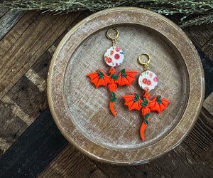 Dragon Earrings | Polymer Clay Jewelry