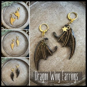 Dragon Wings/Illyrian Wings | Polymer Clay Jewelry