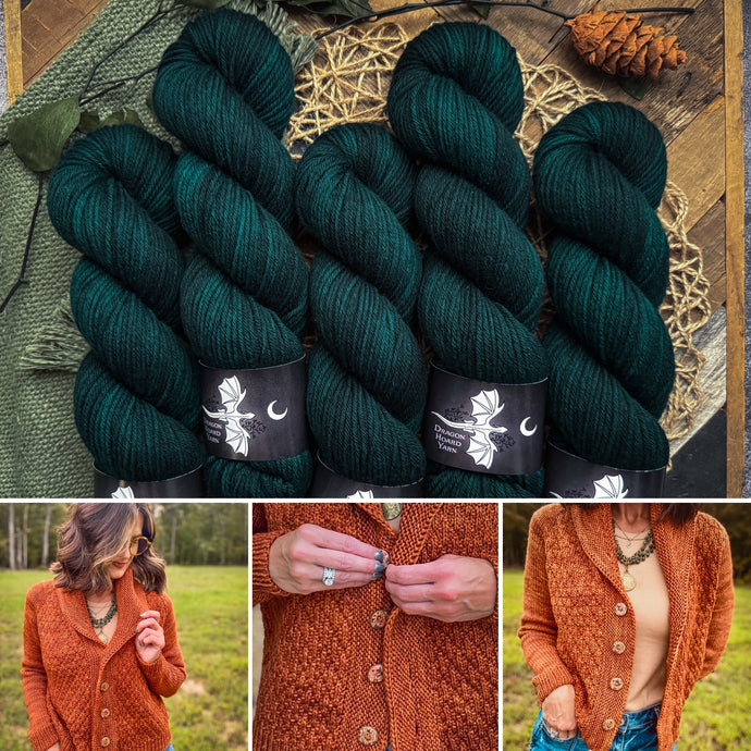 Winter Court Cardi Kit | Worsted Version | Riverwoods