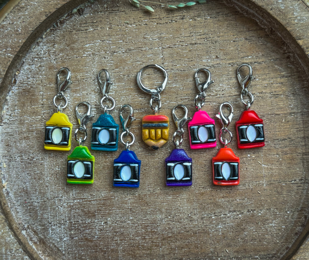 Color Me Impressed | Polymer Clay Stitch Markers |