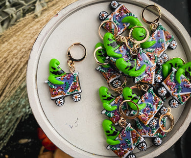 Nightmare | Oogie Boogie Train | Polymer Clay Stitch Markers |