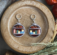 Large Cameo Earrings | Polymer Clay Stitch Marker Earrings |