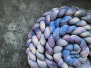 Lavender - Corriedale Cross Roving Wool 4oz