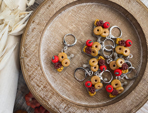 (S) Apple Cider Donuts Board | Polymer Clay Stitch Markers |