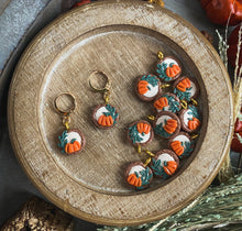 Autumn Cameo Markers | Polymer Clay Stitch Markers |