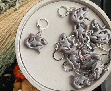 Shark Week | Jaws | Polymer Clay Stitch Markers |