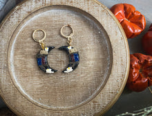Crescent Earrings | Polymer Clay Stitch Marker Earrings