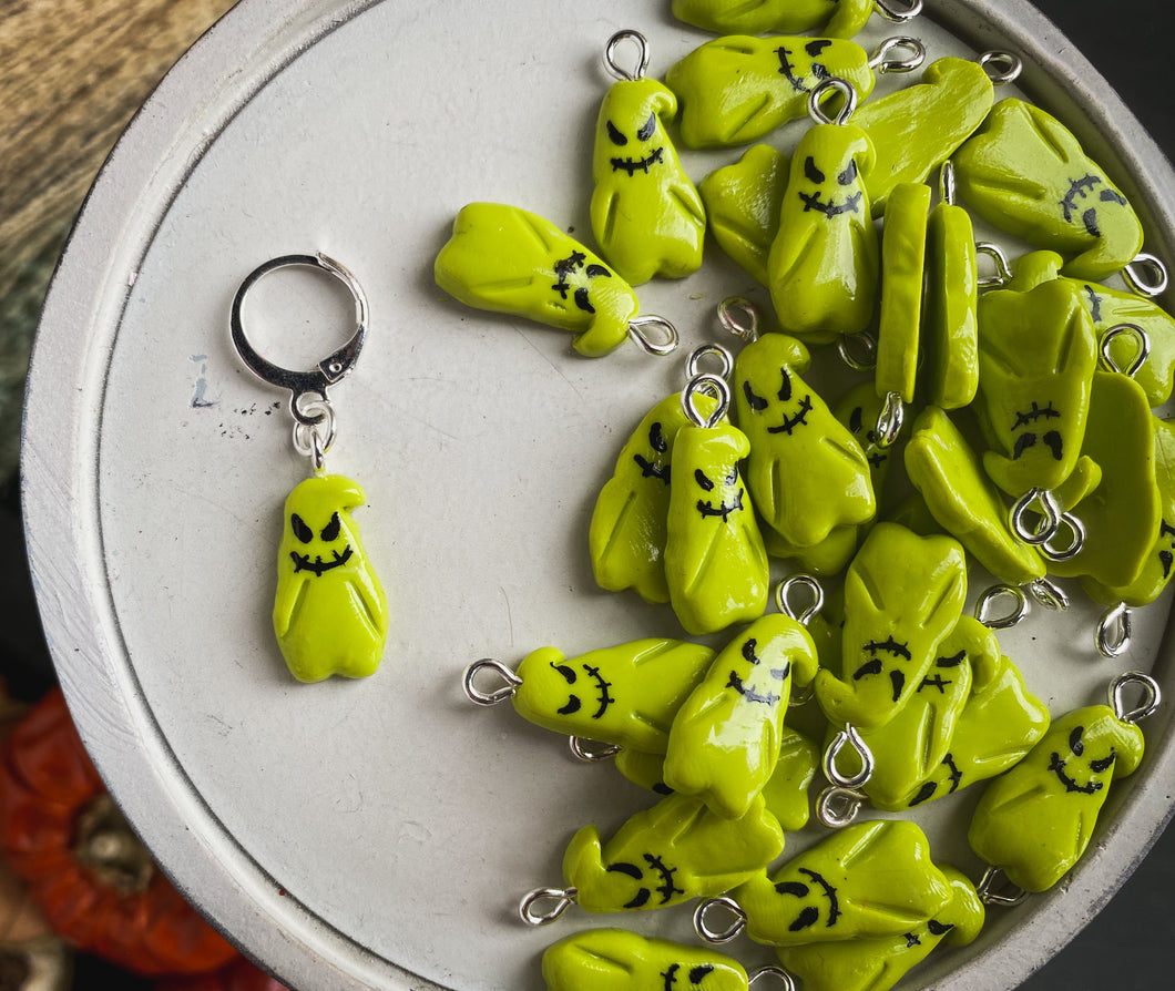 Nightmare | Oogie Boogie | Polymer Clay Stitch Markers |