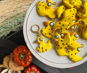 Nightmare | Evil Ducks | Polymer Clay Stitch Markers |