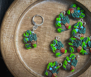 HP Charms | Herbology Class | Polymer Clay Stitch Markers |