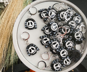 Nightmare | Small JackSkeleton Sweater | Polymer Clay Stitch Markers |